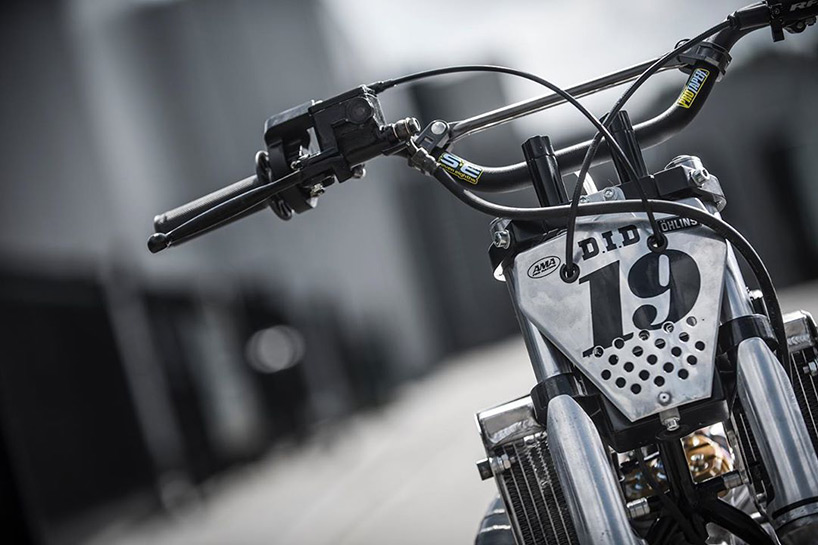 perforated aluminum armors wilco lindner's derbi mini-moto custom