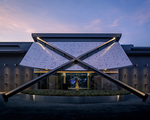 x museum in beijing by TEMP rethinks cultural space + artwork display design