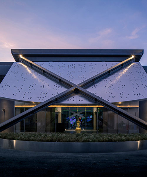 x museum in beijing by TEMP rethinks cultural space + artwork display design