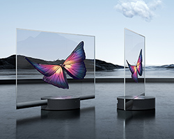 xiaomi unveils world's first mass-produced transparent TV