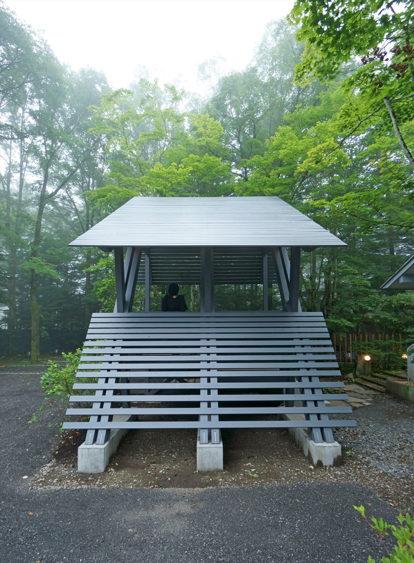 front view of the timber folly