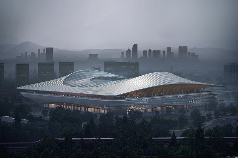 zaha hadid architects to design xi’an international football centre, china