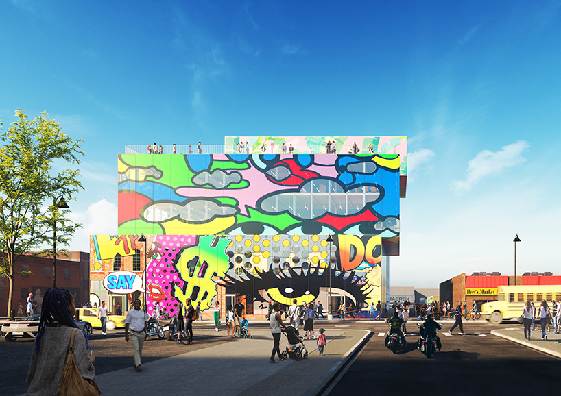 MVRDV glass mural detroit