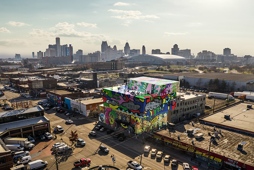 'glass mural' by MVRDV will preserve and promote the street art of detroit