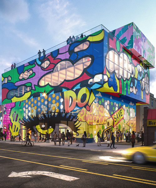 'glass mural' by MVRDV will preserve and promote the street art of detroit
