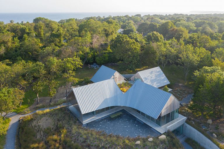 north fork house by SO IL comprises four gable volumes