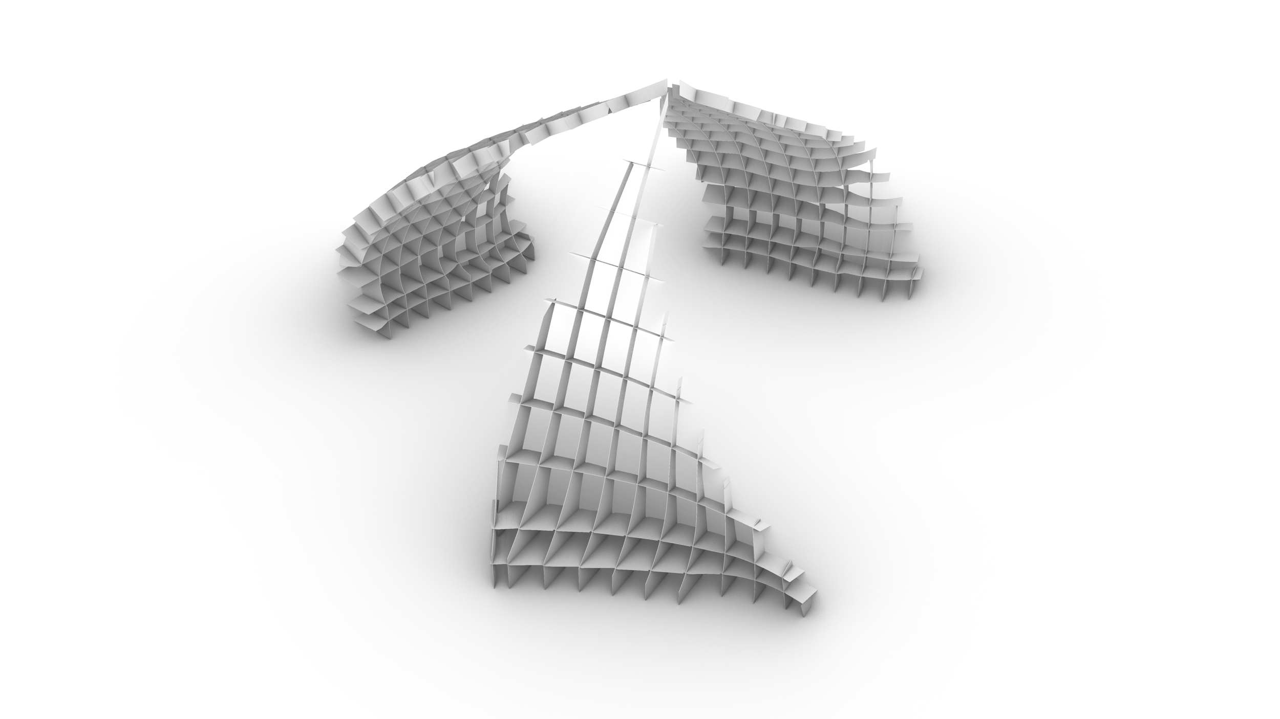 interchanging rail tracks define this sculptural pavilion by studio chris fox in sydney