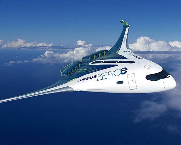 airbus ZEROe concept — three zero-emission, hydrogen-fueled aircraft