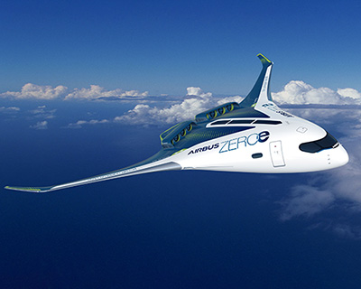 airbus ZEROe concept — three zero-emission, hydrogen-fueled aircraft