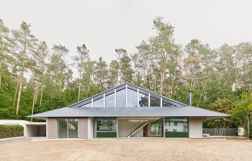 alex lehnerer's rühlstrasse house introduces curving concrete to bavaria