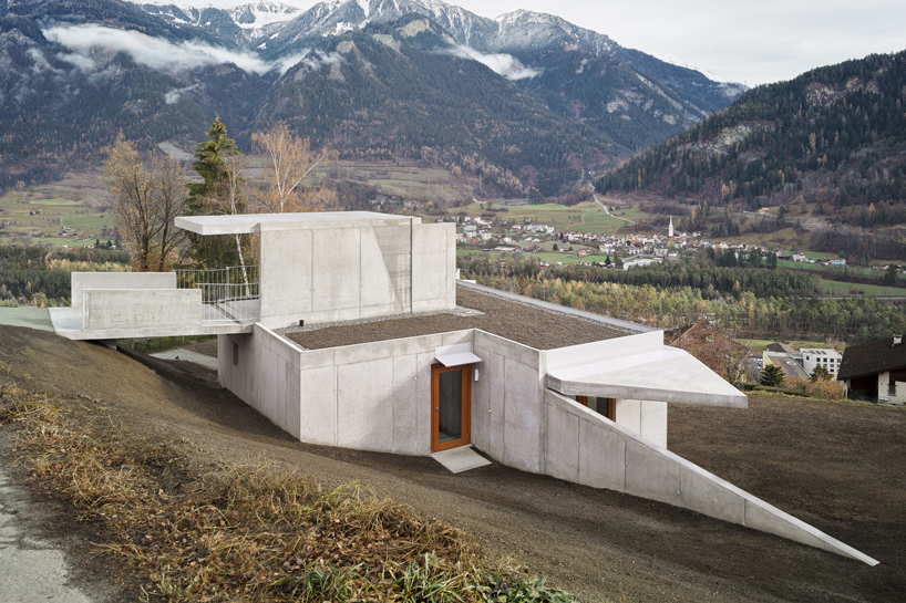 angela deuber architects designs a private house in thusis, switzerland designboom