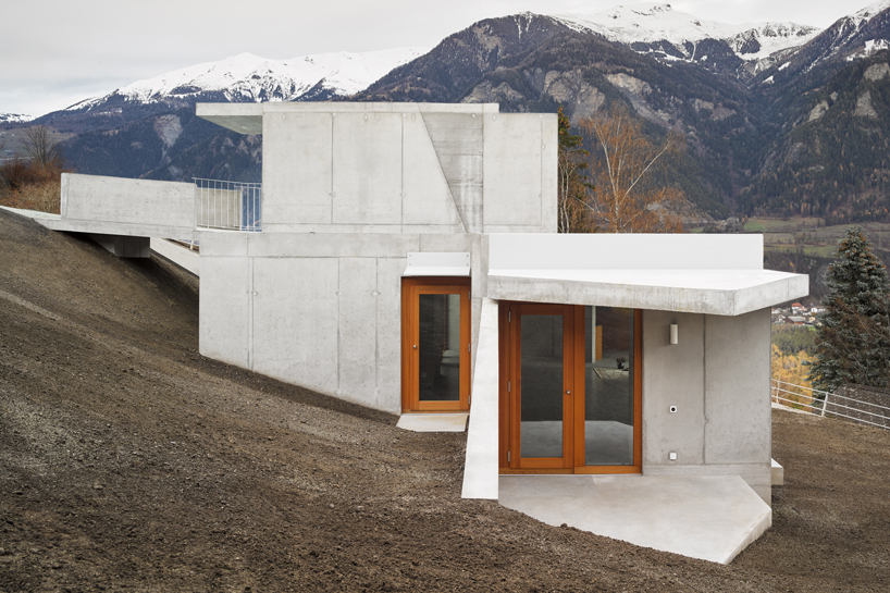 angela deuber architects designs a private house in thusis, switzerland designboom