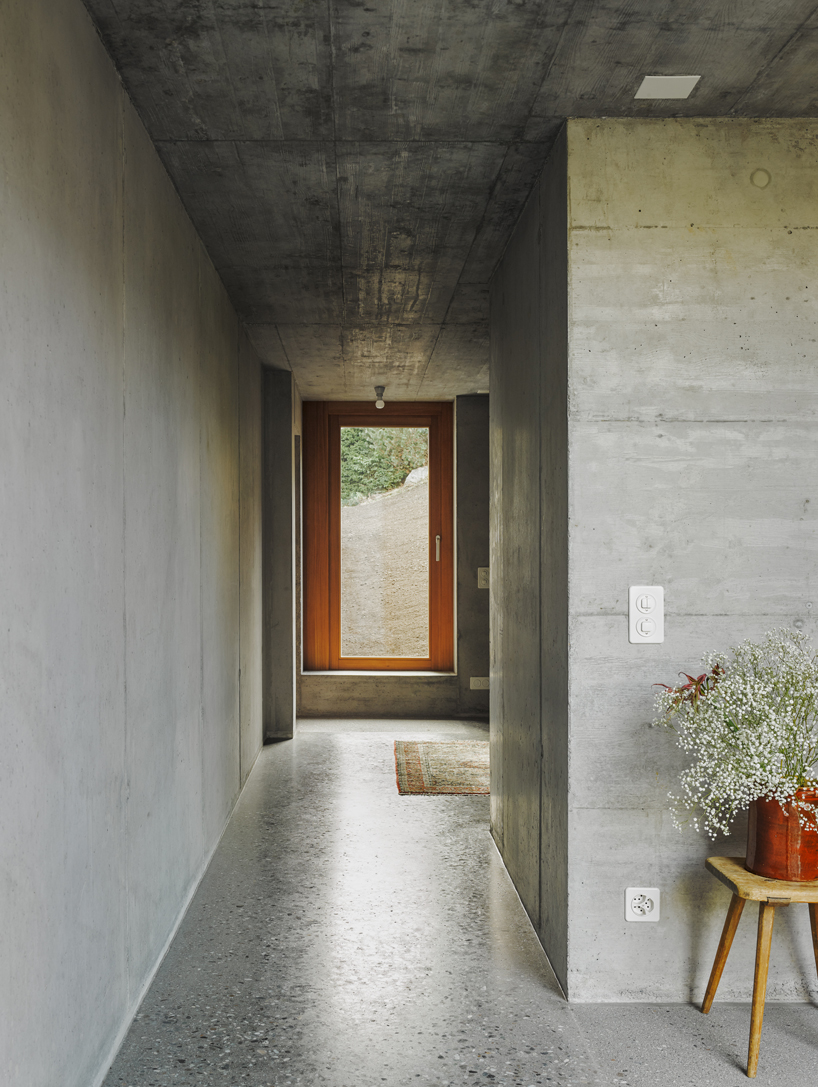 angela deuber architects designs a private house in thusis, switzerland designboom