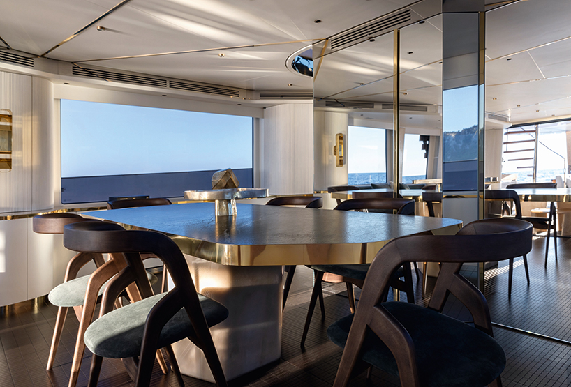 vincenzo de cotiis explores materiality onboard azimut yachts magellano 25 metri
