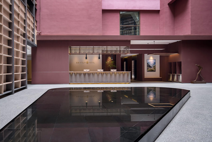 BEHIVE architects designs shanghai hotel around a 7 storey atrium designboom