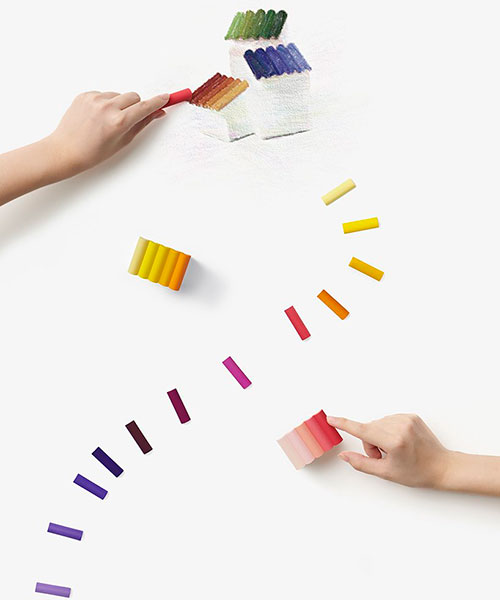 colorful crayon collection looks like roofing for tiny houses
