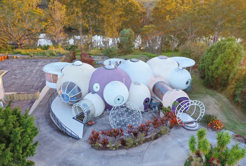 one-of-a-kind concrete bubble house in australia is currently for sale