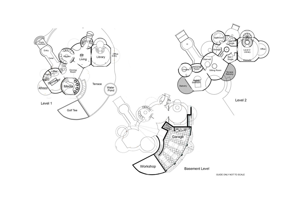 one-of-a-kind concrete bubble house in australia is currently for sale