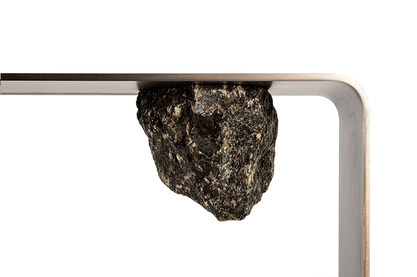 CTRLZAK composes 'agment' functional sculptures using minerals and iron for JCP UNIVERSE