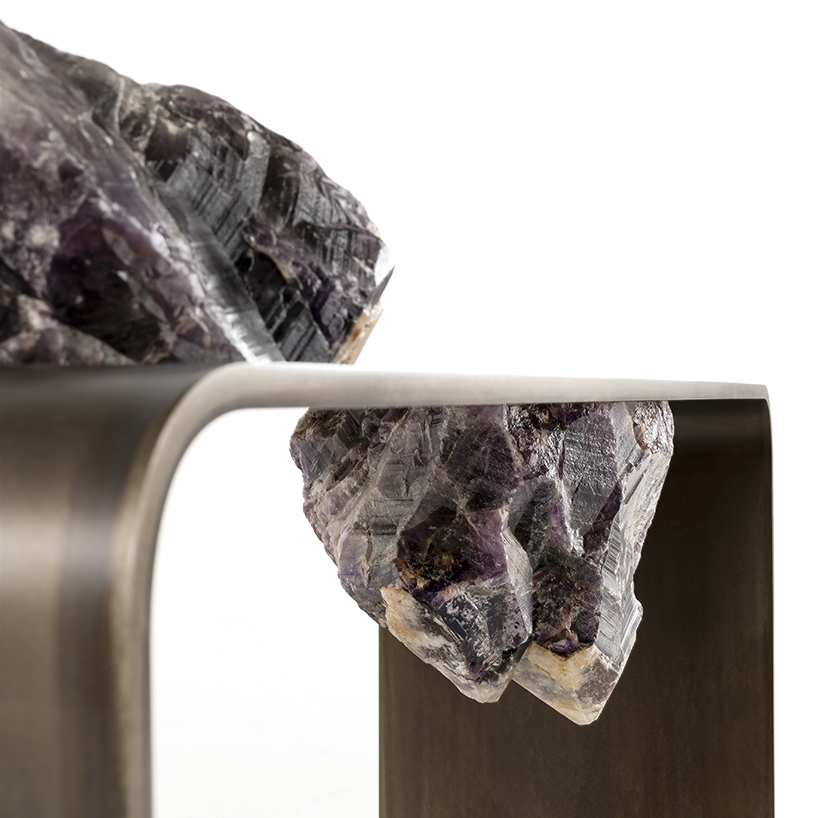CTRLZAK composes 'agment' functional sculptures using minerals and iron for JCP UNIVERSE