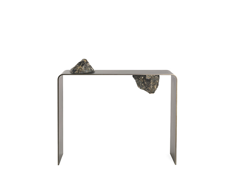 CTRLZAK composes 'agment' functional sculptures using minerals and iron for JCP UNIVERSE