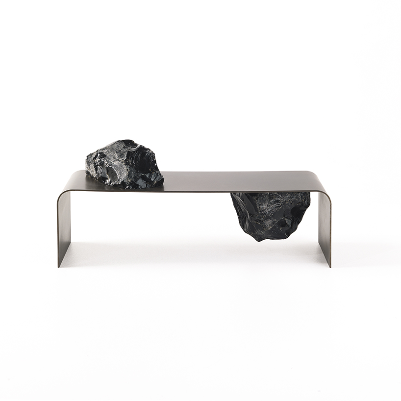 CTRLZAK composes 'agment' functional sculptures using minerals and iron for JCP UNIVERSE