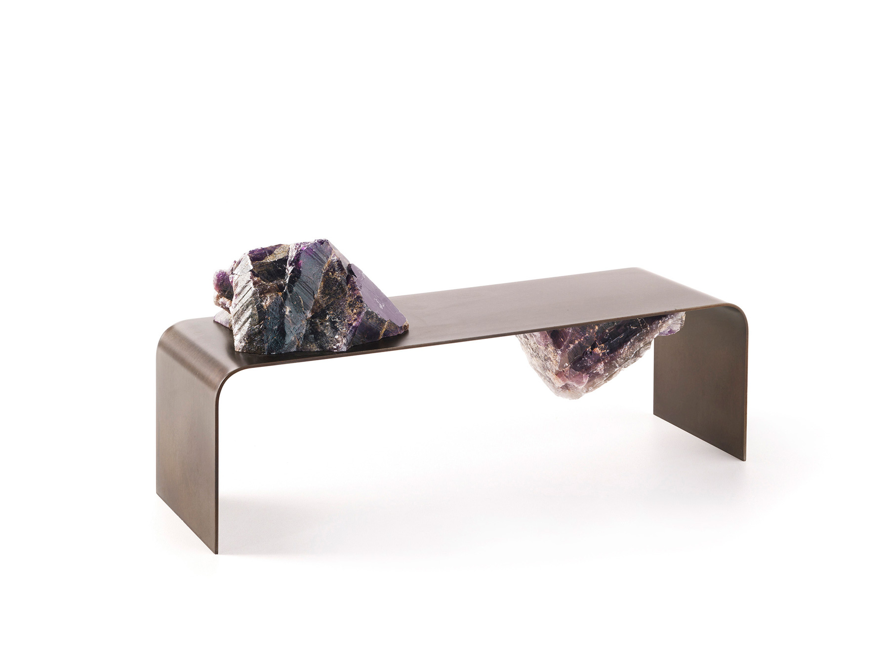 CTRLZAK composes 'agment' functional sculptures using minerals and iron for JCP UNIVERSE
