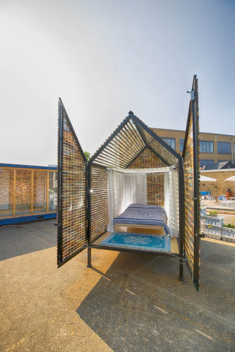 rotterdam's culture campsite lets you sleep in quirky cabins made of upcycled materials