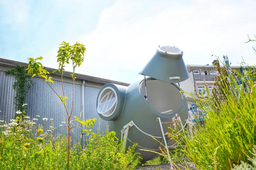 rotterdam's culture campsite lets you sleep in quirky cabins made of upcycled materials