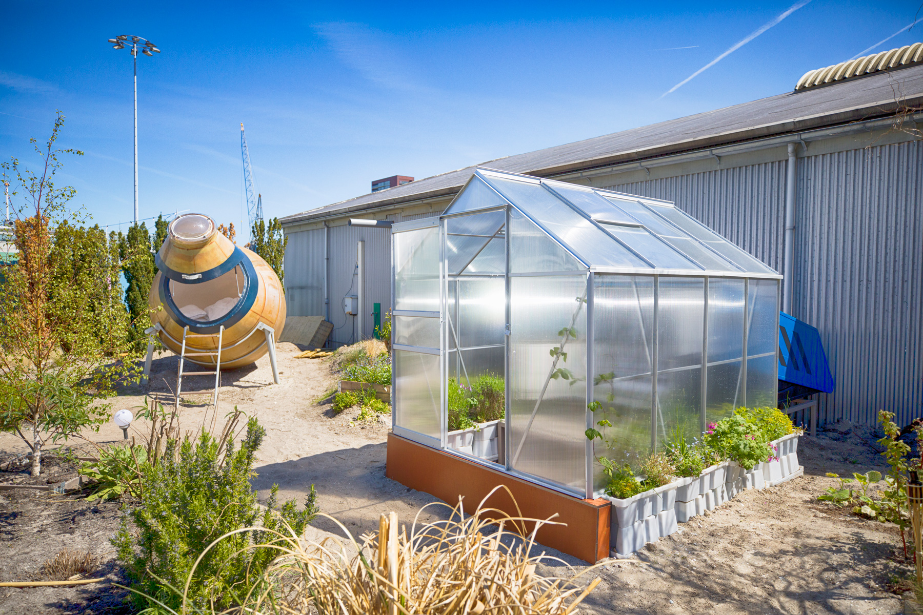 rotterdam's culture campsite lets you sleep in quirky cabins made of upcycled materials