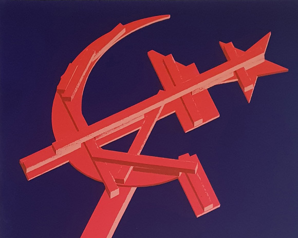 enzo mari: falce e martello (sickle and hammer) at galleria milano