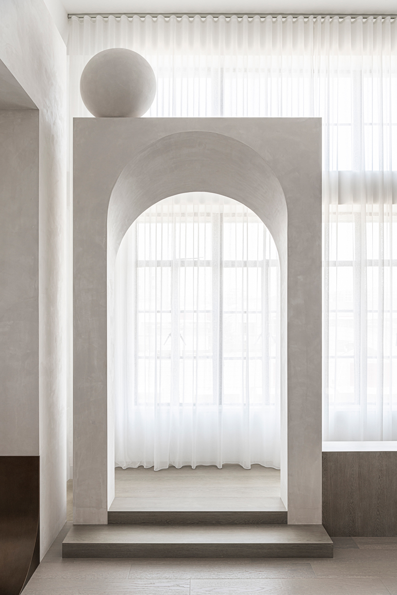 EVD designs own office space in shanghai using a repeating arched motif