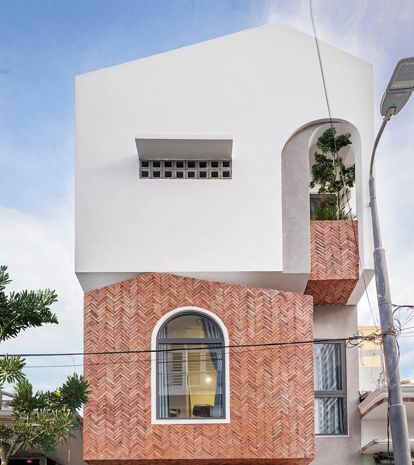 green concept adds a patterned brick façade to house 45 in vietnam