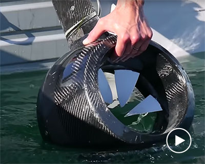 hy-generation unveils a self-adjusting electric boat propeller without an axis