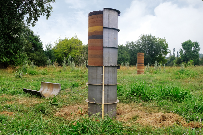 iwo borkowicz + ola korbańska transform palm tree biomass into sculptures designboom