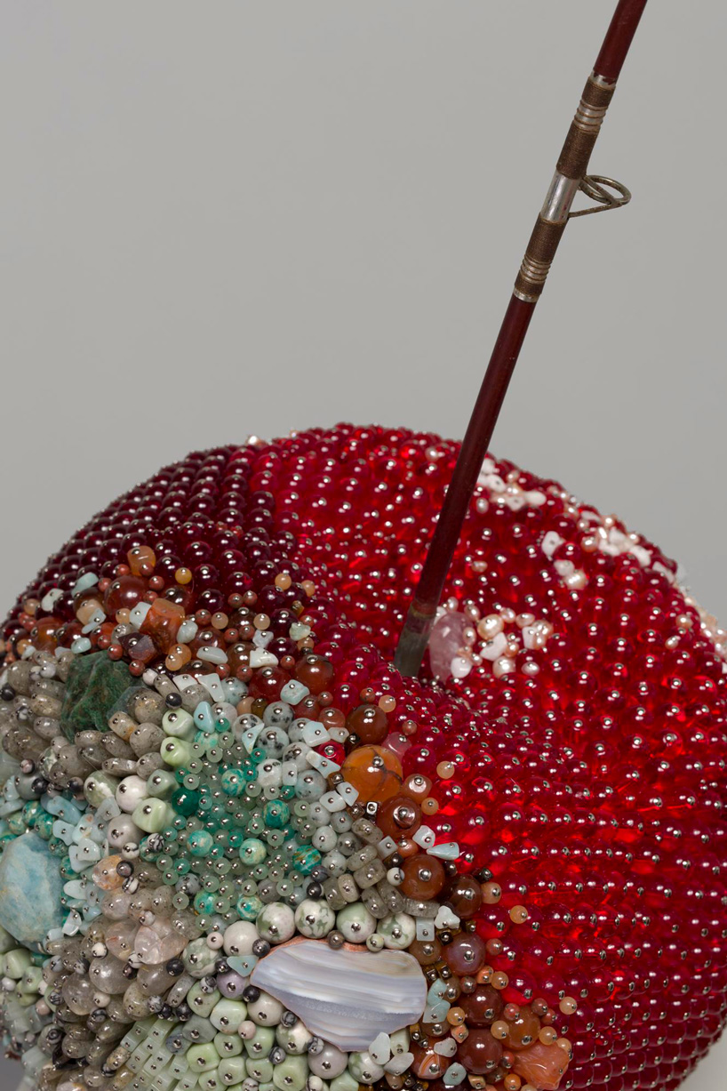 the bejeweled rotting fruit sculptures of kathleen ryan exhibited online at karma gallery