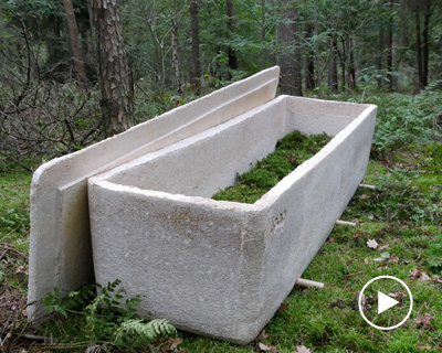 world’s first living coffin made of mushroom mycelium gives human nutrients back to nature