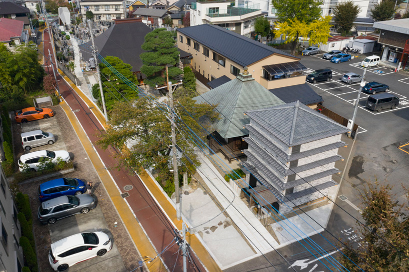 love architecture adds concrete + wood hall for tree burials to new cemetery in japan