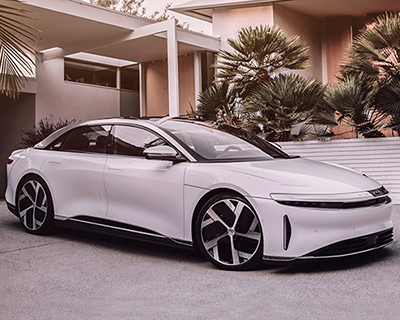 lucid air is a 500-mile range electric sedan that charges in minutes