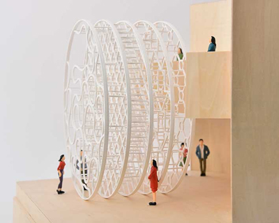 new office works weaves together districts of hong kong for large-scale installation