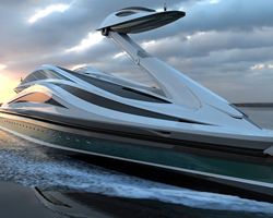 pierpaolo lazzarini designs a swan shaped mega yacht complete with detachable head