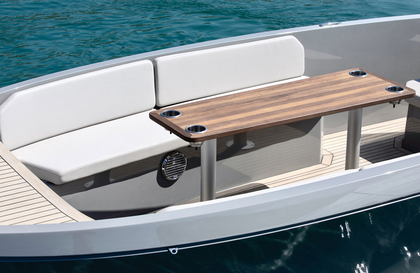 RAND designs the mana 23 electric motorboat as a 'social space on water' designboom