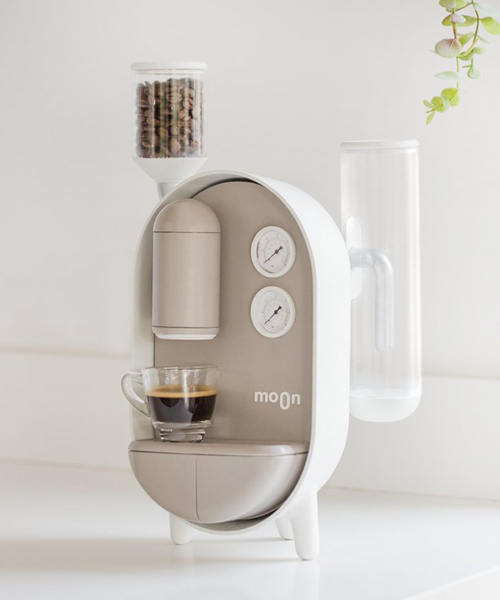 roee ben yehuda designs a cute coffee maker with a 'steampunk' aesthetic