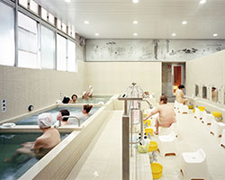 schemata architects completes bold renovation of old public bathhouse in tokyo