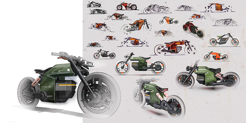 harley davidson street fighter concept merges streamlined car & sports bike  proportions