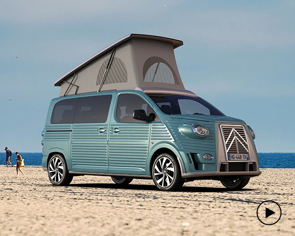 the new type HG van is a homage to the never realized citroën type G prototype