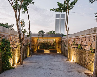 underground chapel in mexico by cabrera arqs welcomes people of different religious backgrounds
