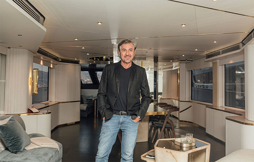 vincenzo de cotiis explores materiality onboard azimut yachts magellano 25 metri