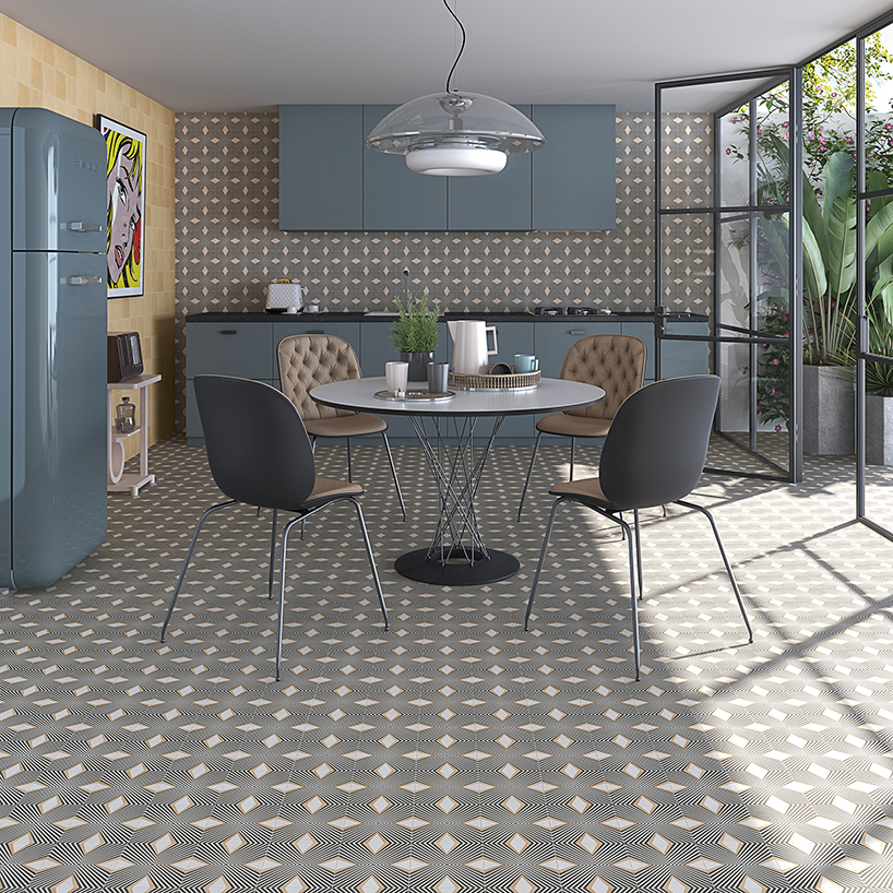 vives pop tile collection renews patterns, colors and vibes of 1960s