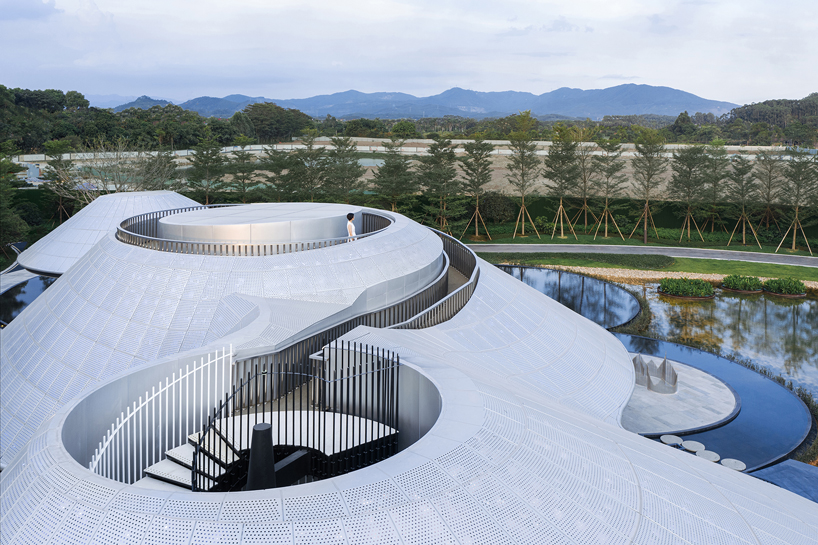 wutopia lab completes the 'aluminum mountain' in guangdong, china designboom